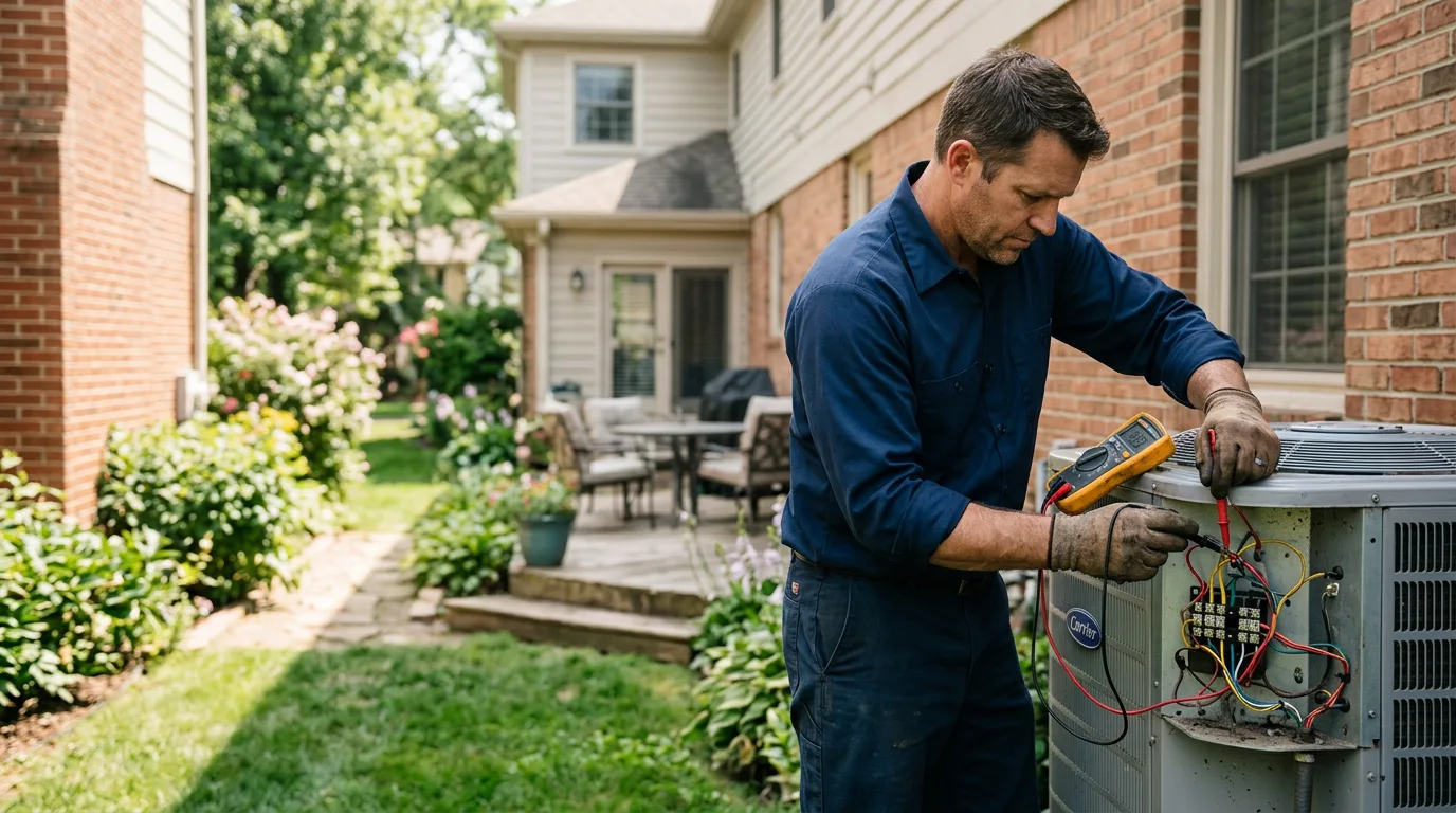 HVAC technician working near Grass Valley, OR